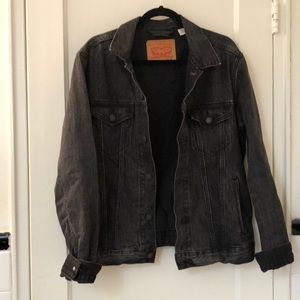 Levis Black Denim Trucker Jacket
